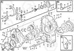 61754 Transfer gear box A35D, Volvo Construction Equipment