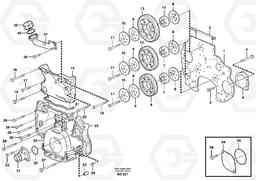 76449 Timing gear casing and gears A35D, Volvo Construction Equipment