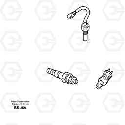 104024 Sensors, reference list A35D, Volvo Construction Equipment