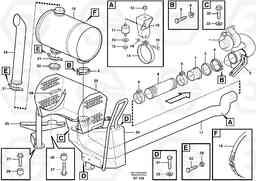 55872 Exhaust system, silencer A40D, Volvo Construction Equipment