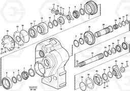25305 Axle shaft with differential T450D, Volvo Construction Equipment