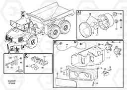 55874 Lighting, front A40D, Volvo Construction Equipment