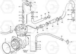 83232 Air-compressor with fitting parts A40D, Volvo Construction Equipment