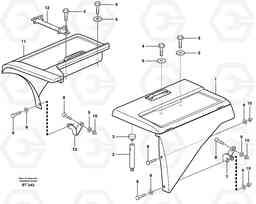 37856 Front fender, cover A40D, Volvo Construction Equipment