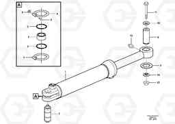 37602 Hydraulic cylinder with fitting parts A40D, Volvo Construction Equipment