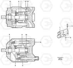 80655 Hydraulic pump T450D, Volvo Construction Equipment