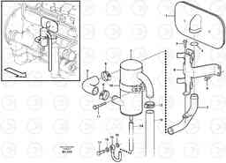 41614 Crankcase ventilation A25D S/N -12999, - 61118 USA, Volvo Construction Equipment