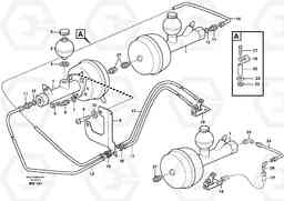39238 Hydraulic brake system, load unit A30D S/N -11999, - 60093 USA S/N-72999 BRAZIL, Volvo Construction Equipment