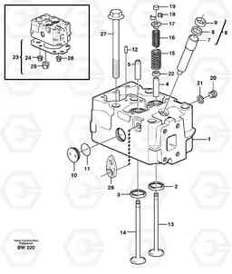15777 Cylinder head A30D S/N -11999, - 60093 USA S/N-72999 BRAZIL, Volvo Construction Equipment