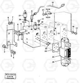 13556 Valve and solenoid for extra functions 6300 6300, Volvo Construction Equipment