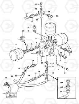 92570 Valve with fitting parts 6300 6300, Volvo Construction Equipment