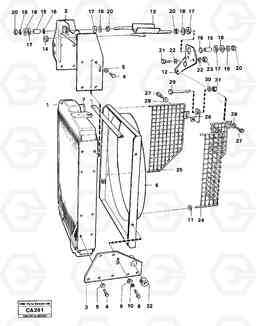 38656 Radiator with fitting parts 6300 6300, Volvo Construction Equipment