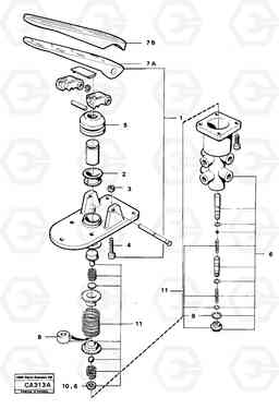 16023 Footbrake valve 6300 6300, Volvo Construction Equipment