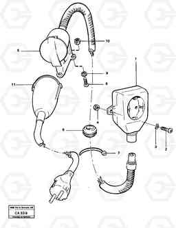 15981 Heater outlet 6300 6300, Volvo Construction Equipment