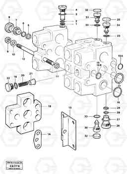 64168 Loader unit valve 6300 6300, Volvo Construction Equipment