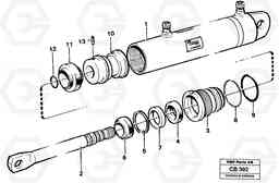 11685 Hydraulic cylinder EL70 VOLVO BM VOLVO BM EL70, Volvo Construction Equipment