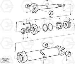 21574 Extendable dipper cylinder EL70C VOLVO BM VOLVO BM EL70C, Volvo Construction Equipment