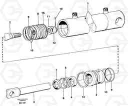 40111 Hydraulic cylinder ATTACHMENTS ATTACHMENTS WHEEL LOADERS GEN. - C, Volvo Construction Equipment