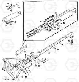 34162 Lifting arm, luffing ATTACHMENTS ATTACHMENTS WHEEL LOADERS GEN. - C, Volvo Construction Equipment
