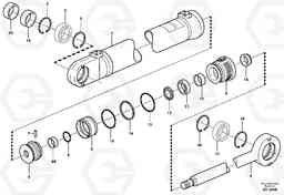 61599 Hydraulic cylinder ATTACHMENTS ATTACHMENTS MISCELLANEOUS, Volvo Construction Equipment