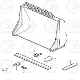 16906 Bucket, straight with teeth ATTACHMENTS ATTACHMENTS WHEEL LOADERS GEN. - C, Volvo Construction Equipment