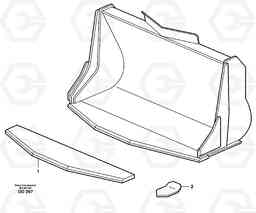 27626 Bucket, truncated vec lip without teeth ATTACHMENTS ATTACHMENTS WHEEL LOADERS GEN. - C, Volvo Construction Equipment