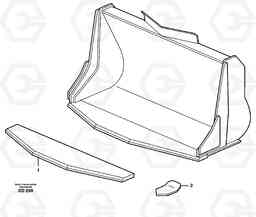 28826 Bucket, truncated vec lip without teeth ATTACHMENTS ATTACHMENTS BUCKETS, Volvo Construction Equipment