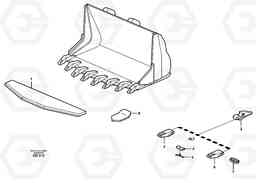 29922 Bucket, truncated vec lip with teeth ATTACHMENTS ATTACHMENTS BUCKETS, Volvo Construction Equipment