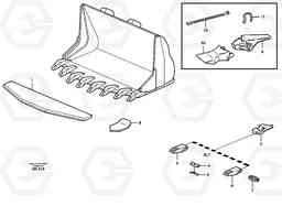 27730 Bucket, truncated vec lip with teeth ATTACHMENTS ATTACHMENTS BUCKETS, Volvo Construction Equipment