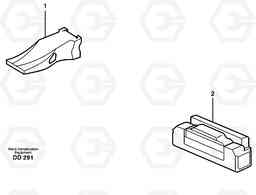 41634 Tooth ATTACHMENTS ATTACHMENTS BUCKETS, Volvo Construction Equipment