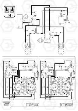 25857 Hydr. circuit ( control's attachment ) EC14 TYPE 246, 271, Volvo Construction Equipment
