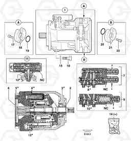 51142 Hydraulic pump EC70 TYPE 233, Volvo Construction Equipment