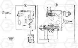 17579 Pressure relief valve ( slewing ) EC14 TYPE 246, 271, Volvo Construction Equipment