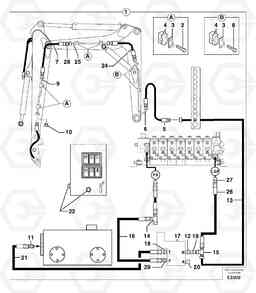 97062 Hydraulic circuit ( snap-action attachment ) EC70VV TYPE 233, Volvo Construction Equipment