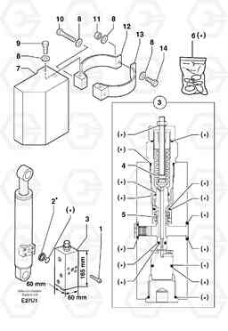 2614 Safety valve ( boom cylinder ) EC70 TYPE 233, Volvo Construction Equipment