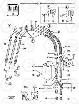 102199 Hydraulic circuit ( accessories ) EC14 TYPE 246, 271, Volvo Construction Equipment