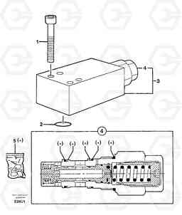 6524 Safety valve ( dipper arm cylinder ) EW70 TYPE 262, Volvo Construction Equipment