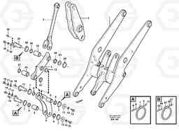 40944 Forward links with assembly parts L50D, Volvo Construction Equipment