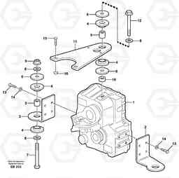 38208 Gear box housing with fitting parts L50D, Volvo Construction Equipment