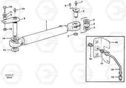 40459 Hydraulic cylinder with fitting parts L50D, Volvo Construction Equipment
