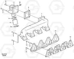 30778 Inlet manifold and exhaust manifold L50D, Volvo Construction Equipment