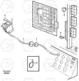 62481 Cable harness for central lubrication L50D, Volvo Construction Equipment