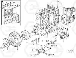 83106 Injection pump with drive and fitting parts L70D, Volvo Construction Equipment