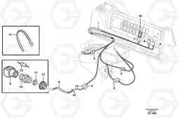 8347 Cable harness, 4th function. lock valve. L50D, Volvo Construction Equipment