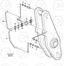 90304 Extended lube points for lift arm system L90D, Volvo Construction Equipment