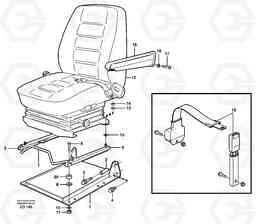83092 Operator seat with fitting parts L90D, Volvo Construction Equipment
