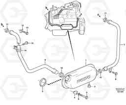 35101 Oil cooler with hoses L90D, Volvo Construction Equipment