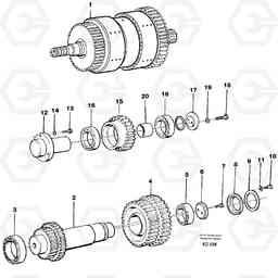 34397 Clutches,gears and shafts L90D, Volvo Construction Equipment