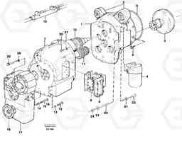 34394 Hydraulic transmission with fitting parts L90D, Volvo Construction Equipment