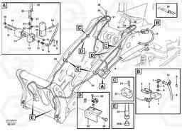 100230 Hydraulic system for attachment bracket. L90D, Volvo Construction Equipment